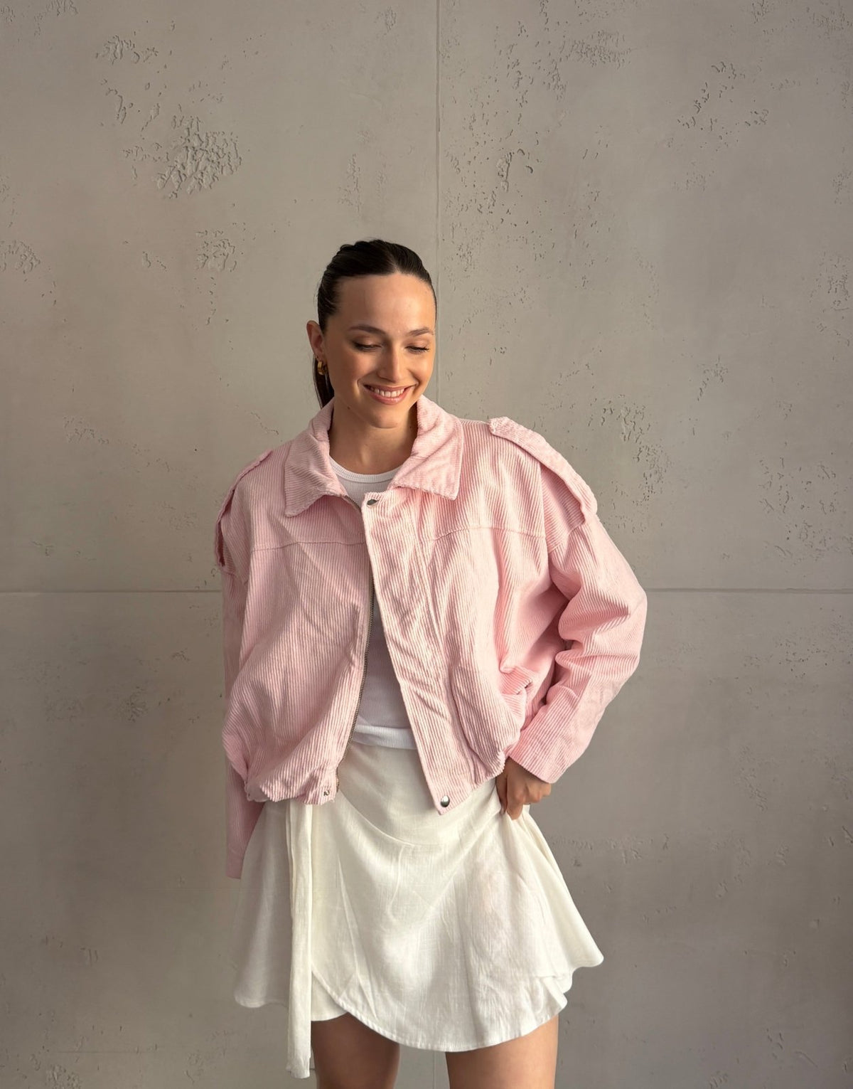 Cord - Bomberjacke im Boxy Style - Switch - Fashion