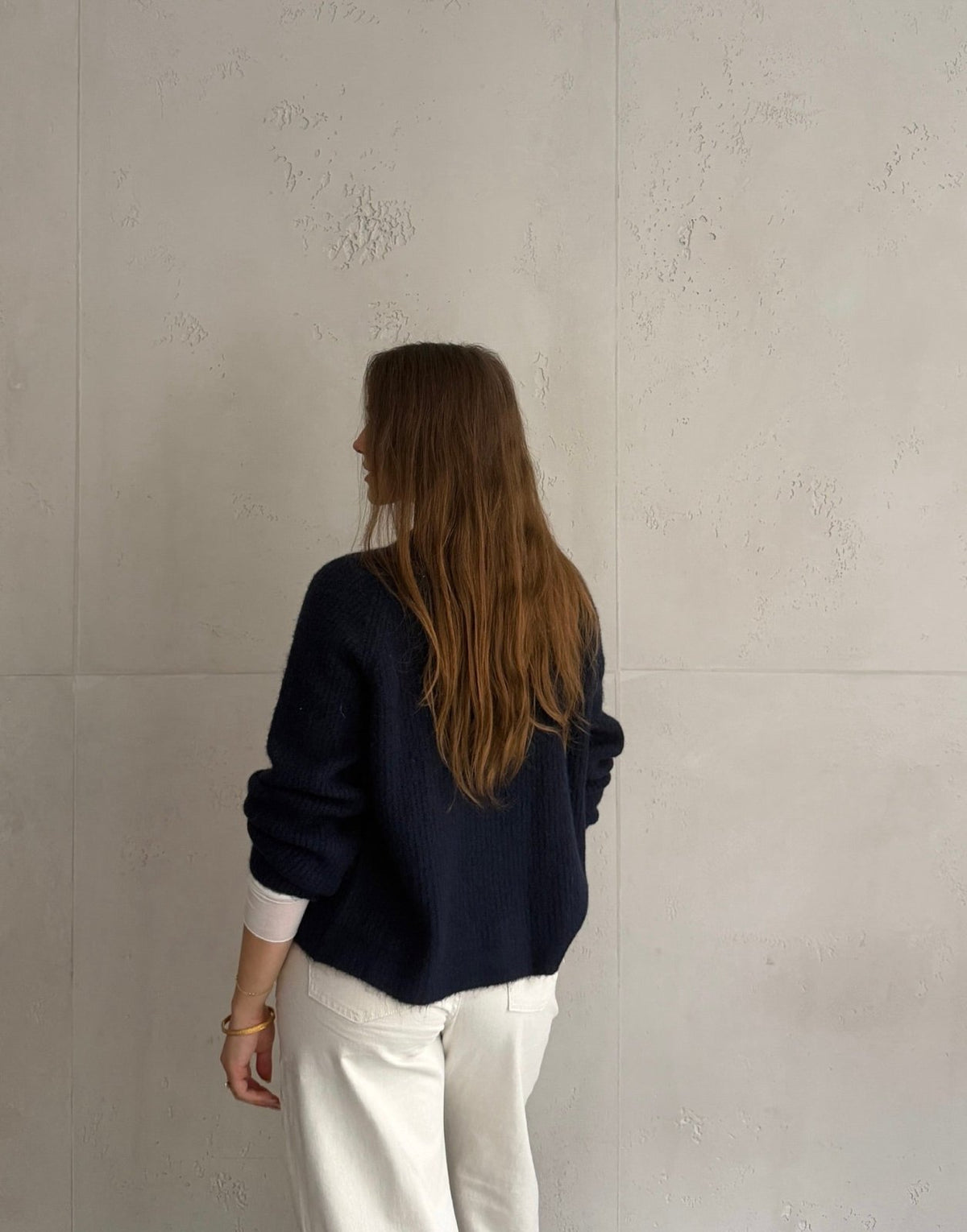 Gerippte Strickjacke mit Knopfleiste - Switch-Fashion