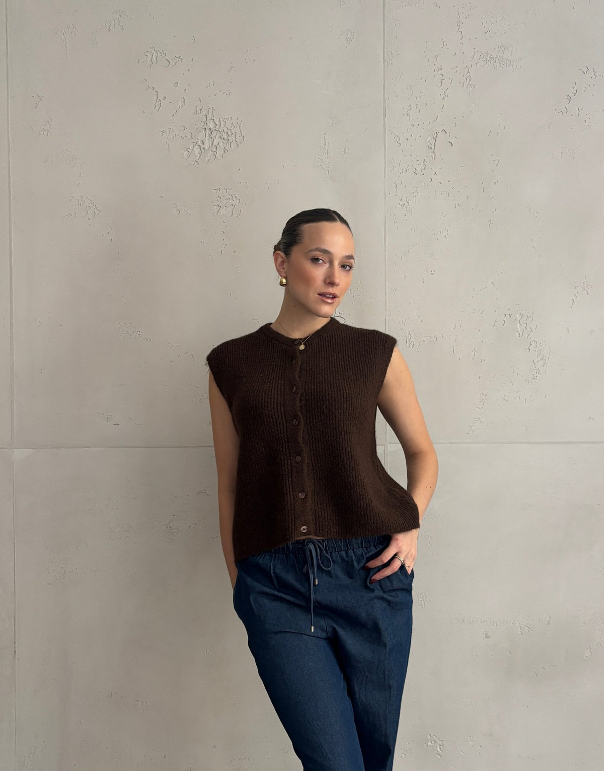 Gerippter Strickpullunder Uni - Switch - Fashion