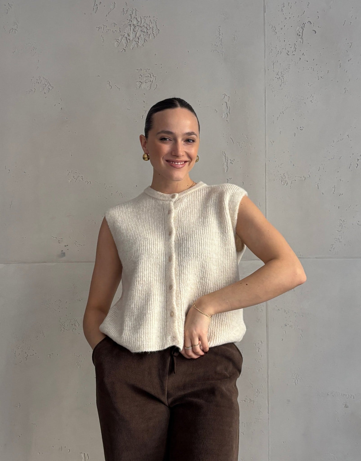 Gerippter Strickpullunder Uni - Switch - Fashion
