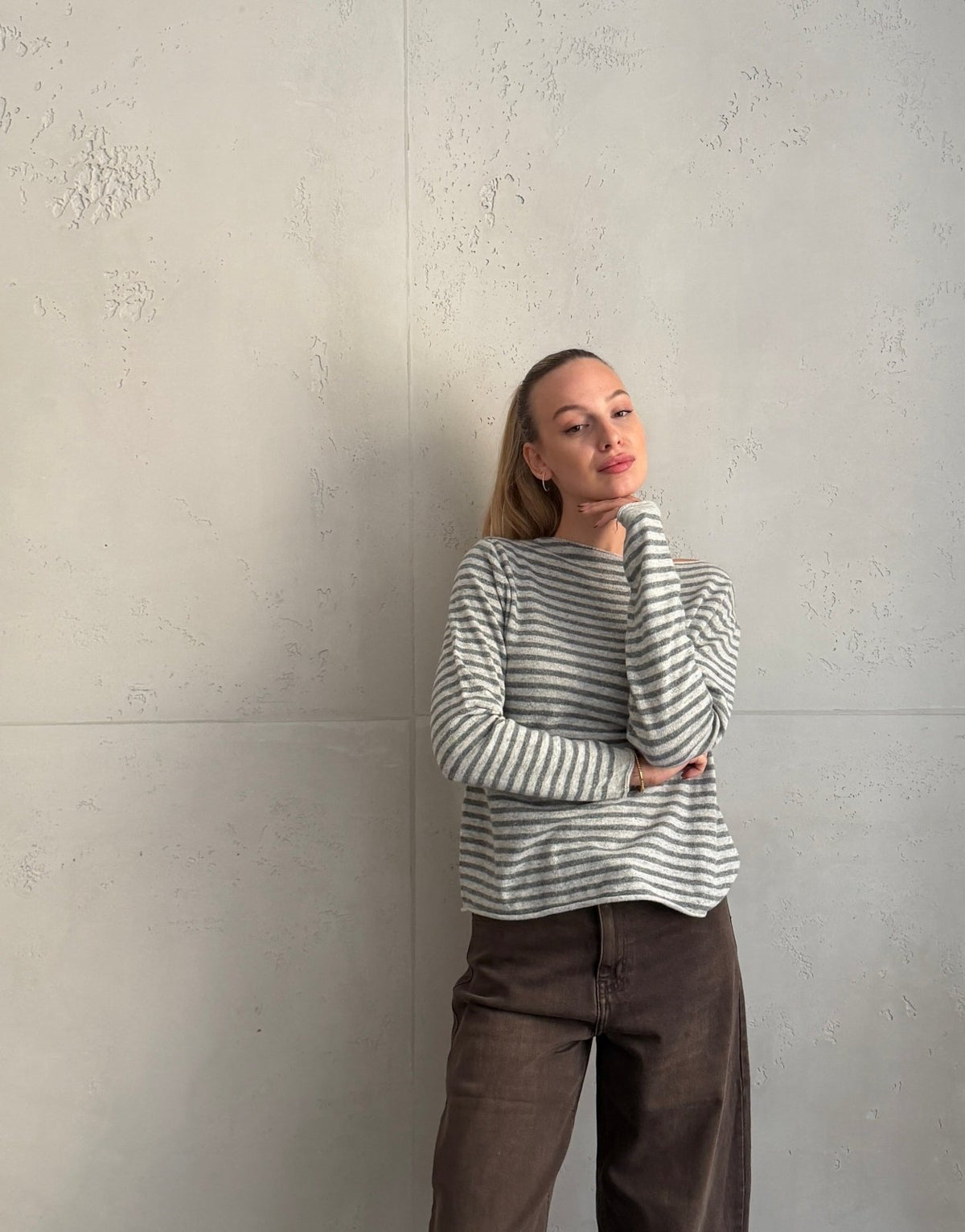 Gestreifter Cashmere-Pullover - Switch-Fashion
