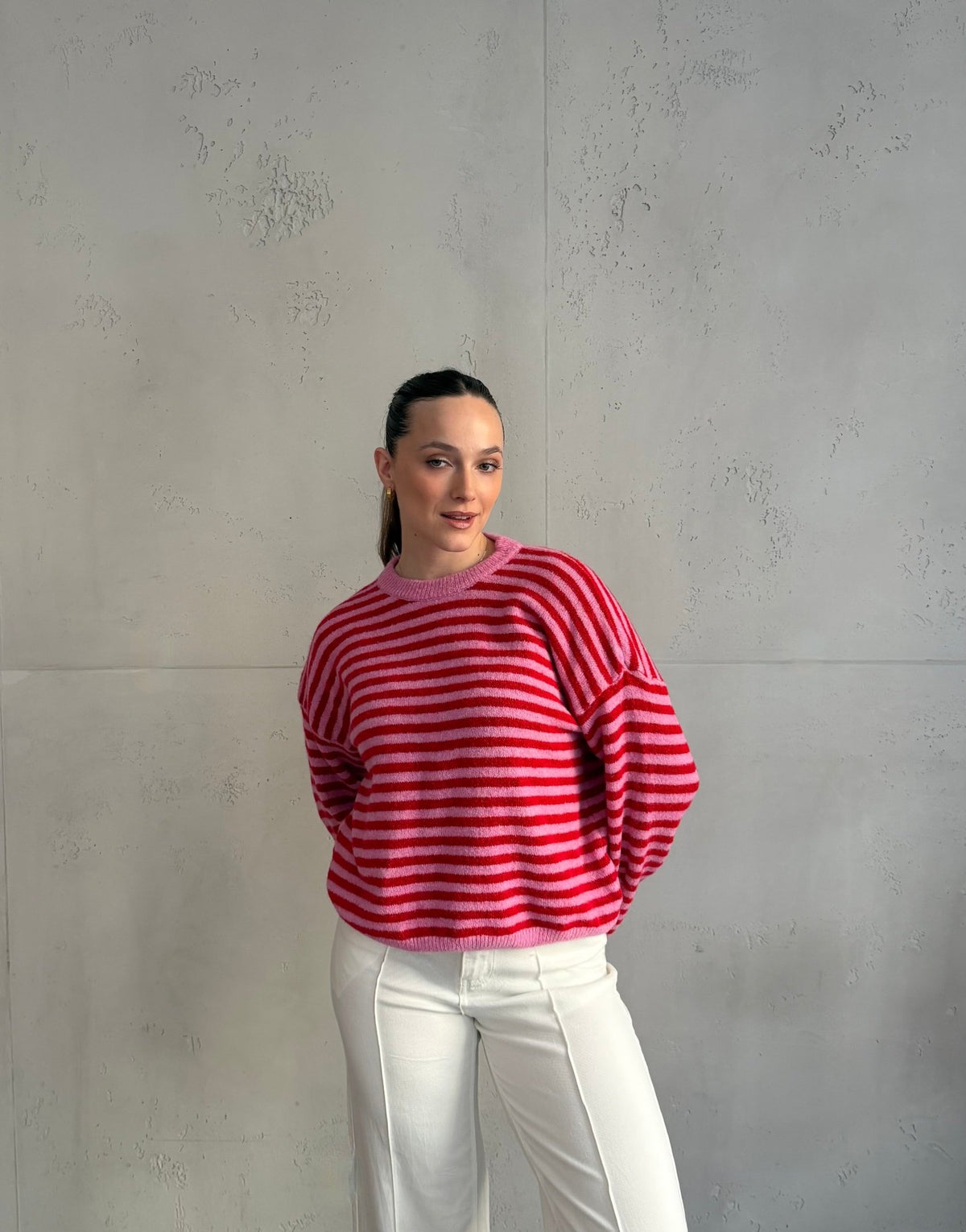 Gestreifter Pullover mit Rundhals - Switch - Fashion