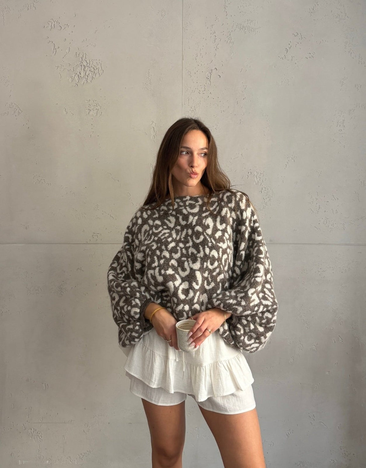 Leo Pullover mit Fledermausärmeln - Switch-Fashion