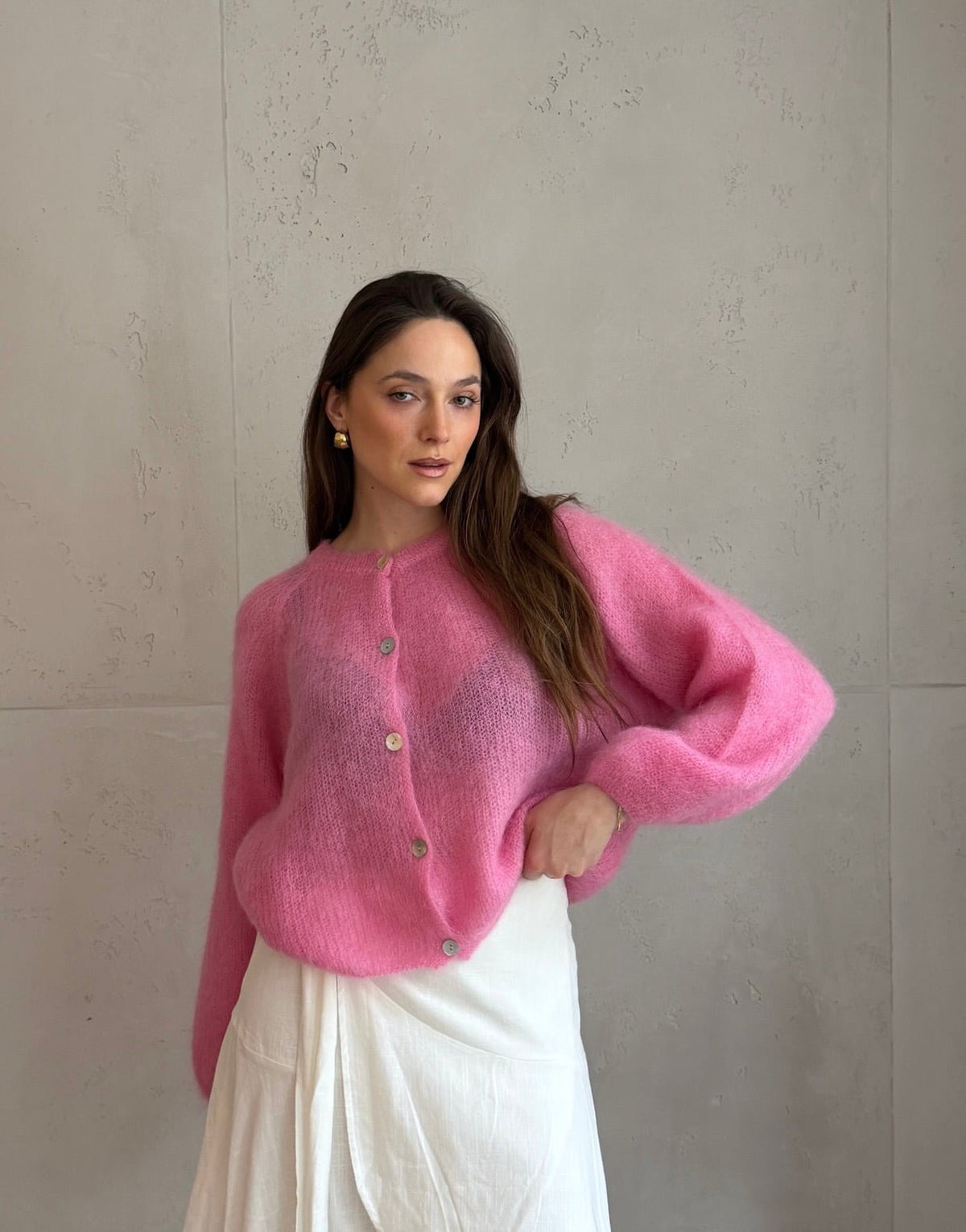 80% Mohair Strickjacke - Switch - Fashion