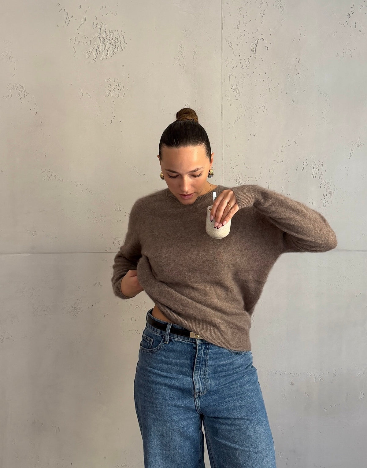 Pullover mit Cashmere und Seide