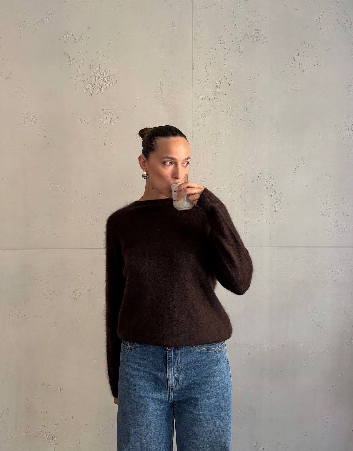 Pullover mit Cashmere und Seide
