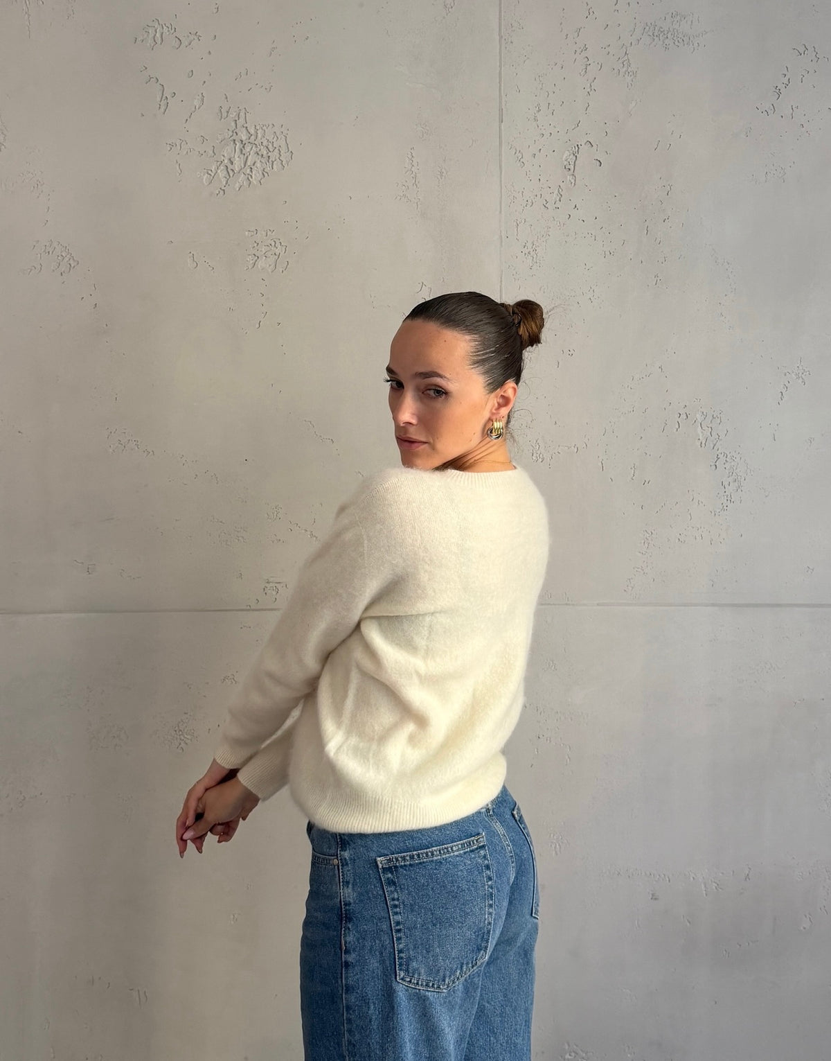 Pullover mit Cashmere und Seide