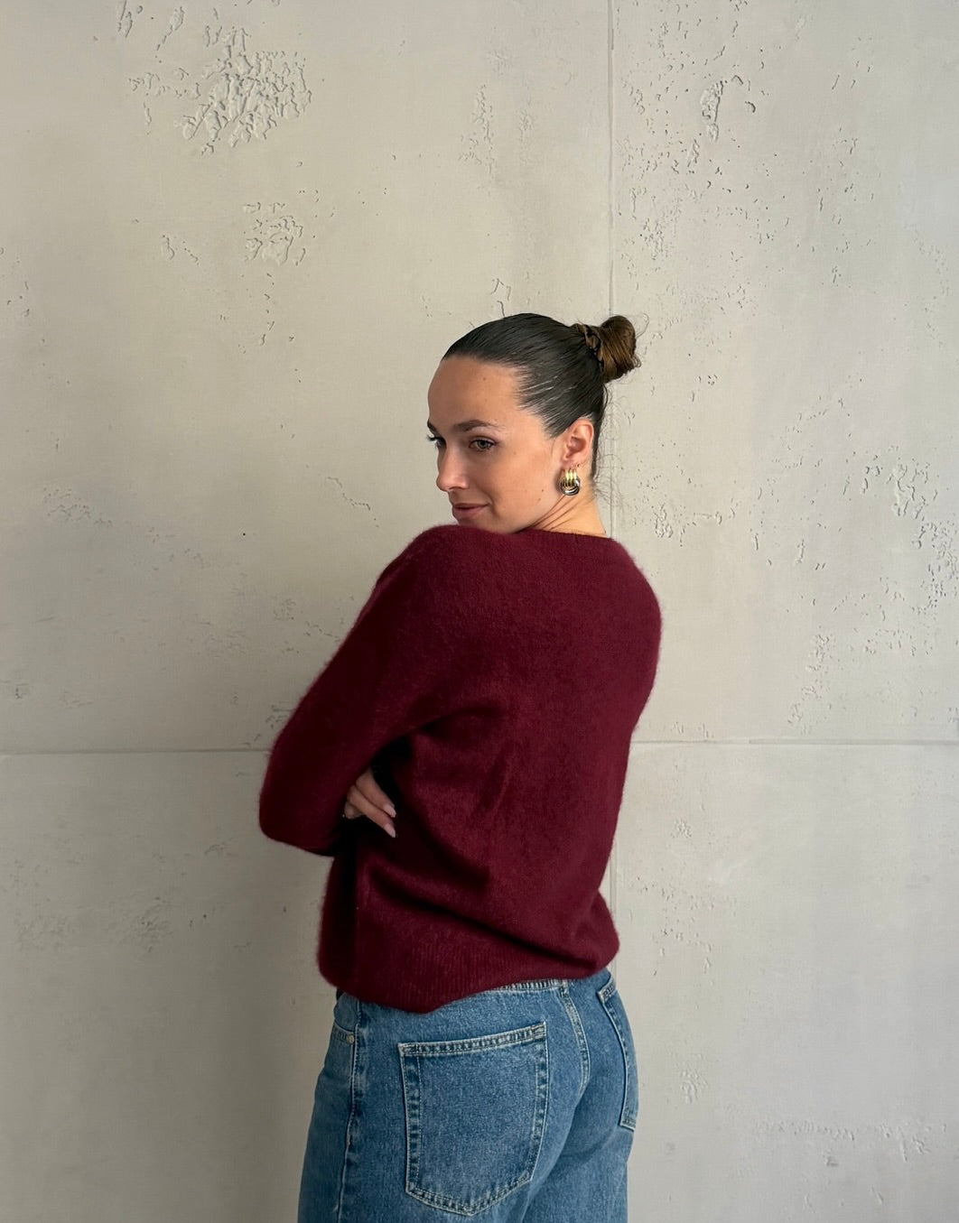 Pullover mit Cashmere und Seide