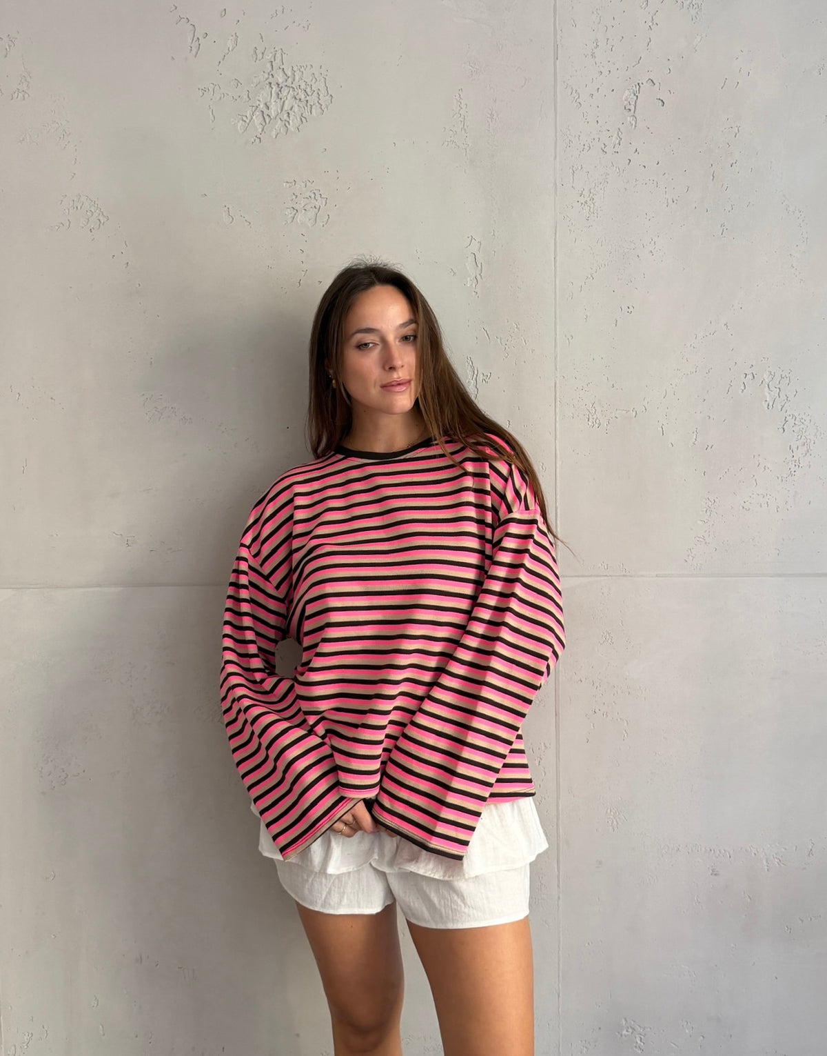 Bunt gestreiftes Longsleeve