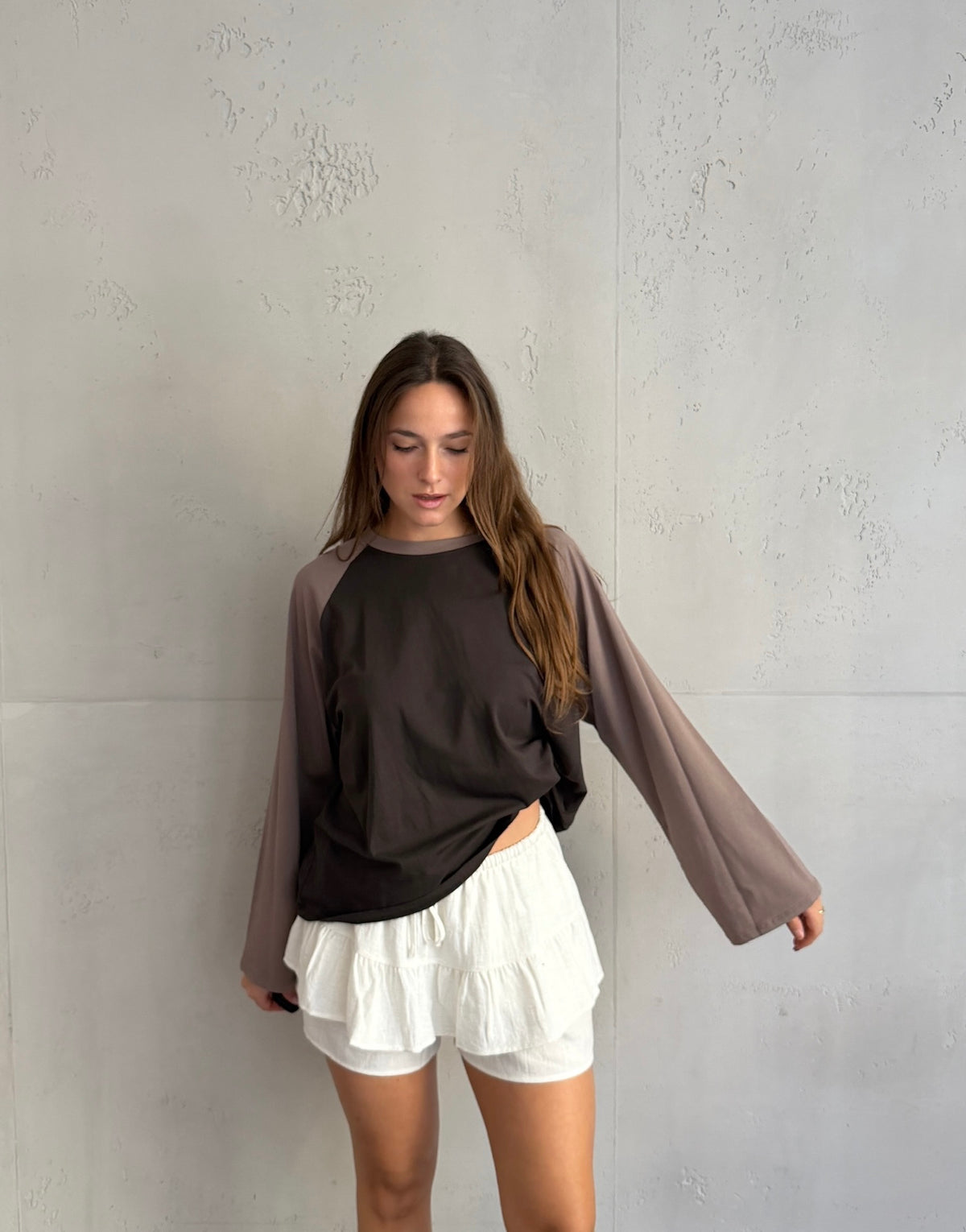Longsleeve mit Kontrastärmeln