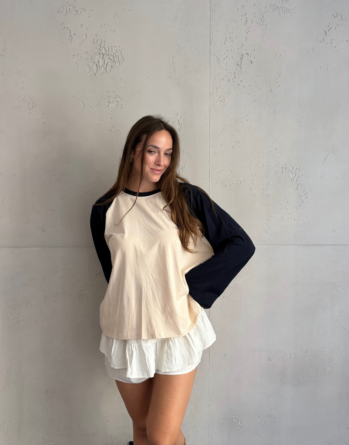 Longsleeve mit Kontrastärmeln