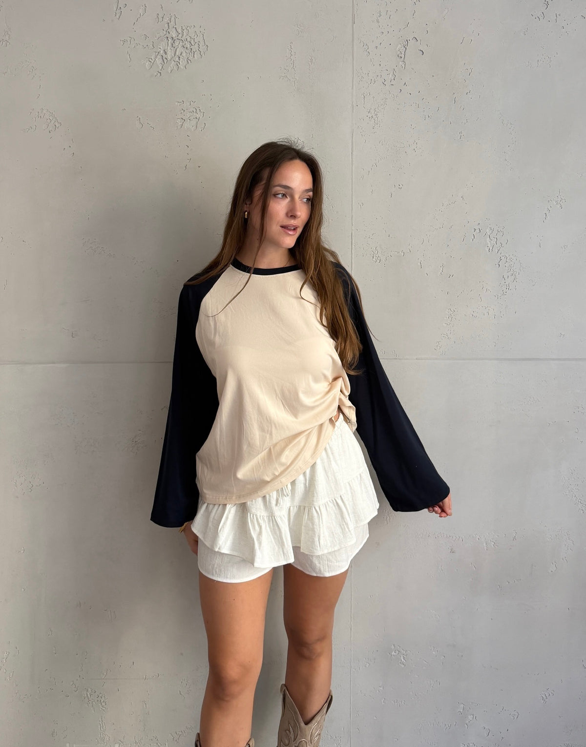 Longsleeve mit Kontrastärmeln