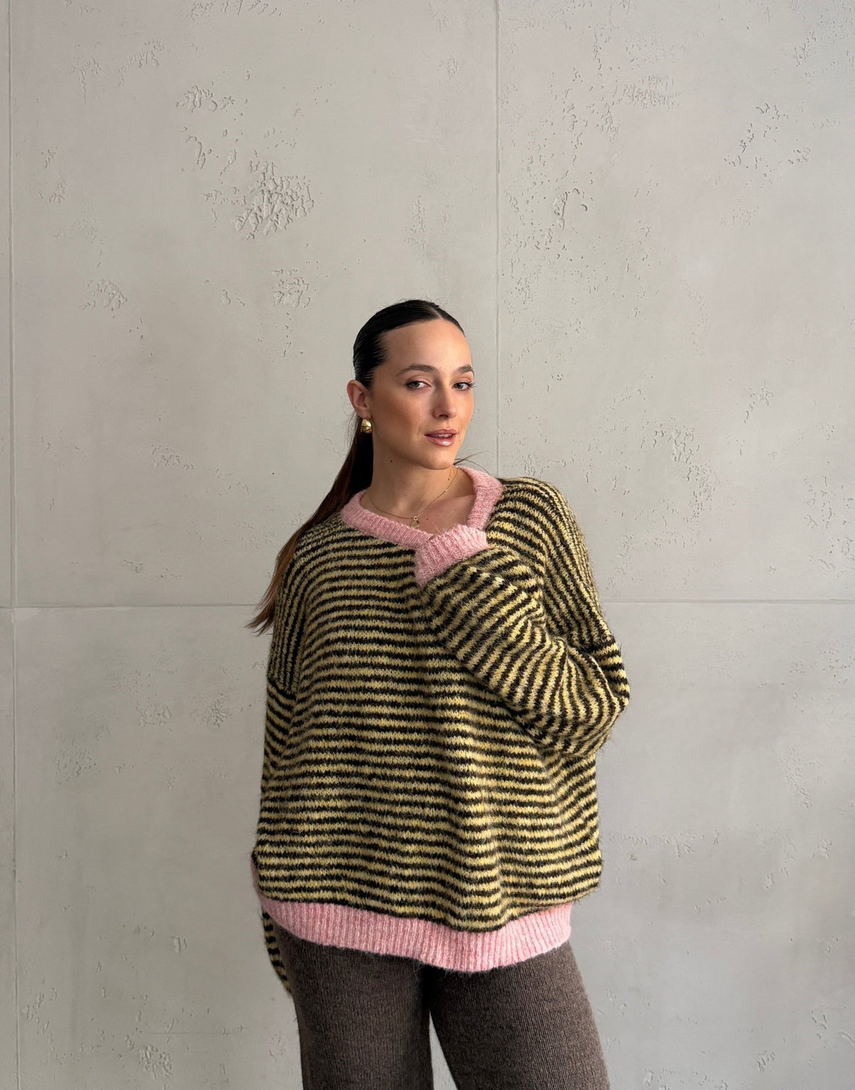 Feingestreifter Pullover - Switch - Fashion