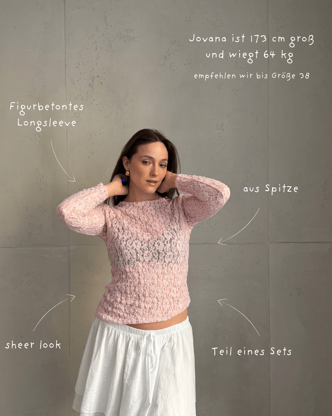 Figurbetontes Langarmshirt aus Spitze (Sheer Look) - Switch - Fashion