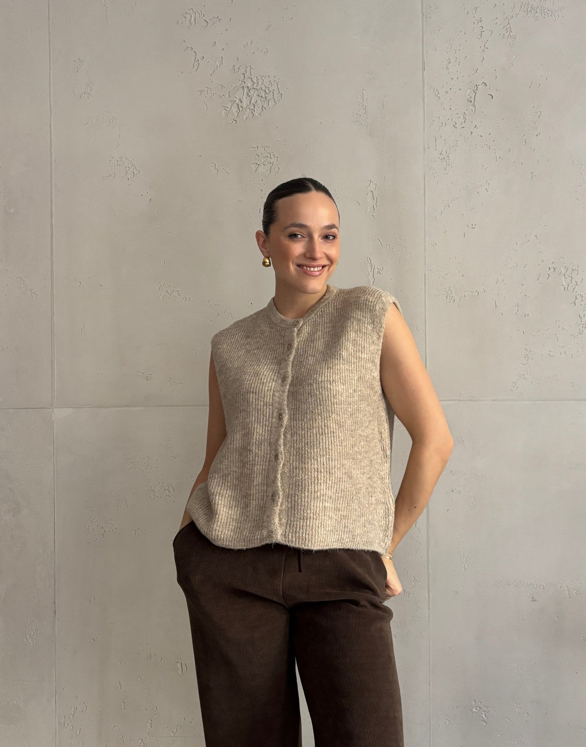 Gerippter Strickpullunder Uni - Switch - Fashion