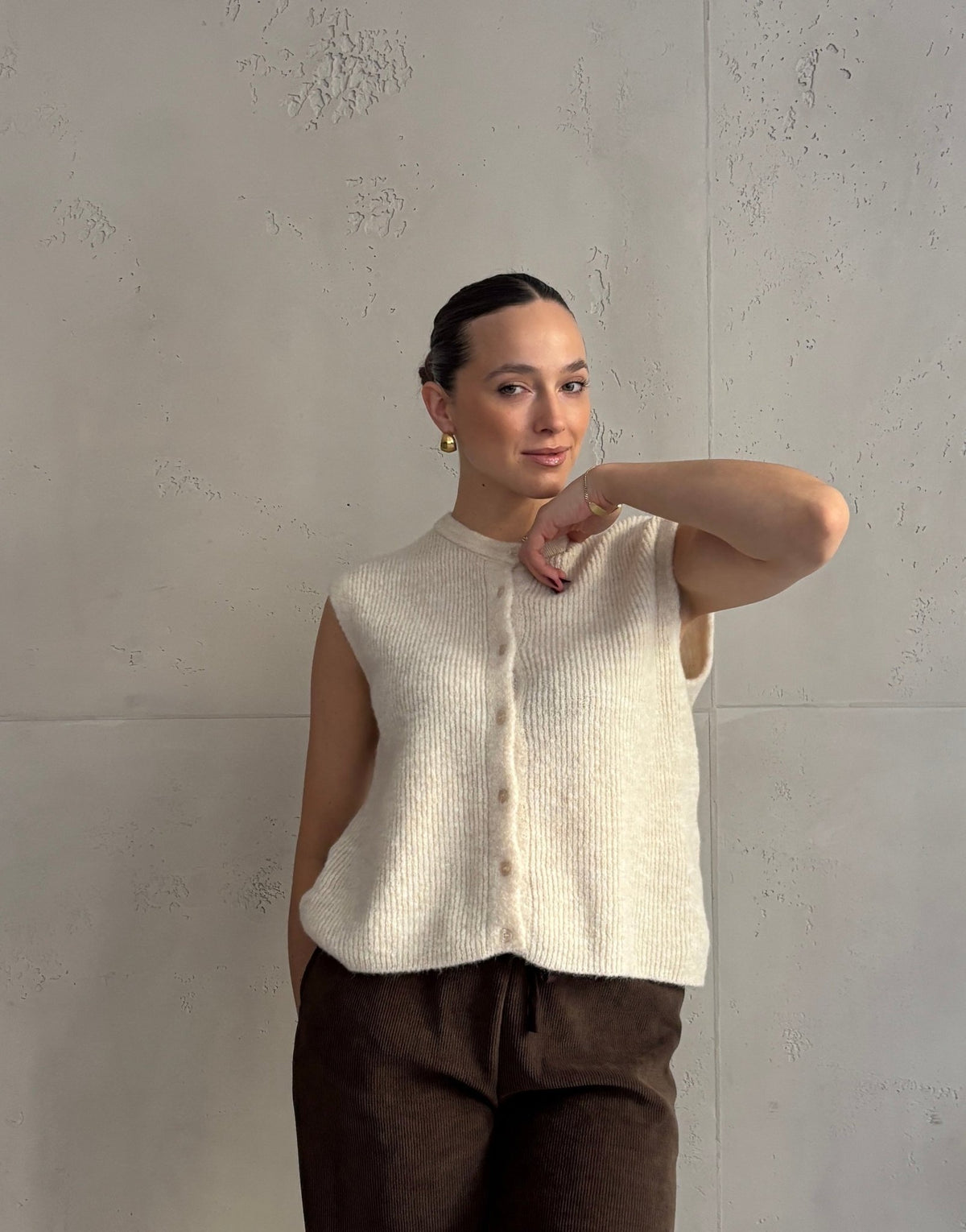 Gerippter Strickpullunder Uni - Switch - Fashion