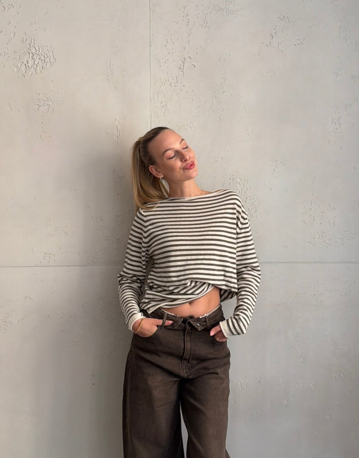 Gestreifter Cashmere-Pullover - Switch-Fashion