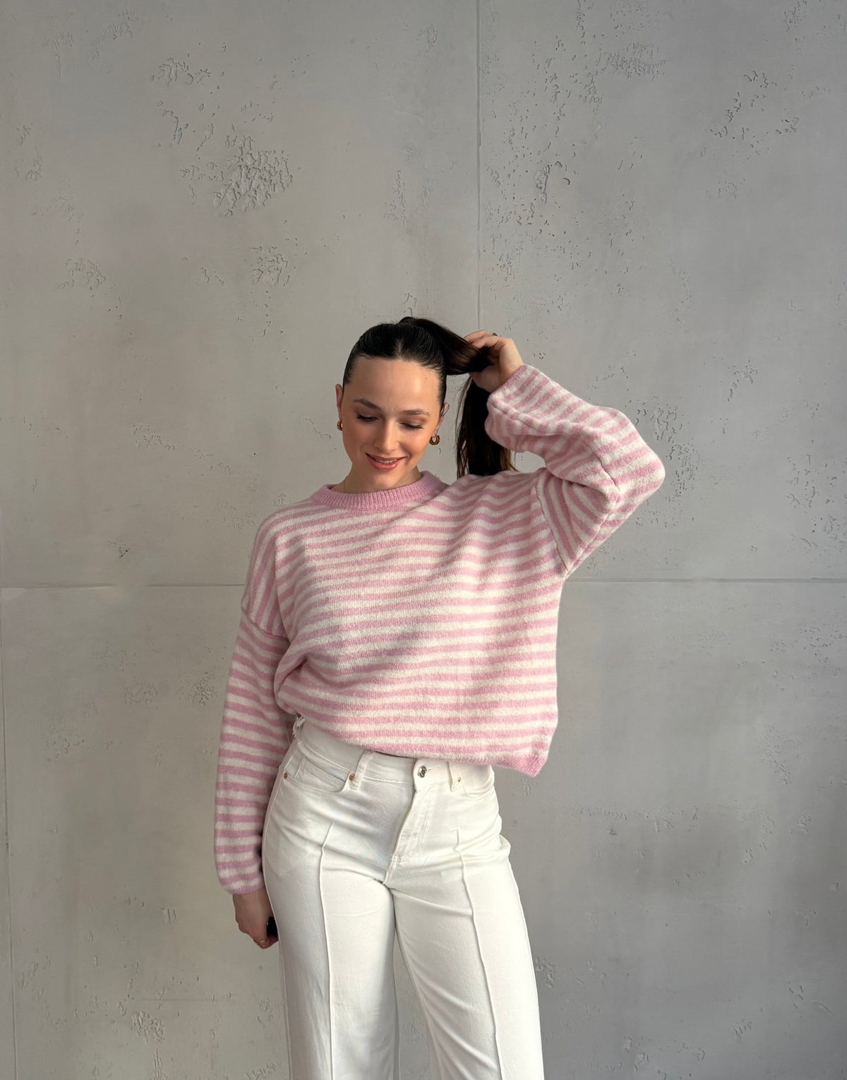 Gestreifter Pullover mit Rundhals - Switch - Fashion