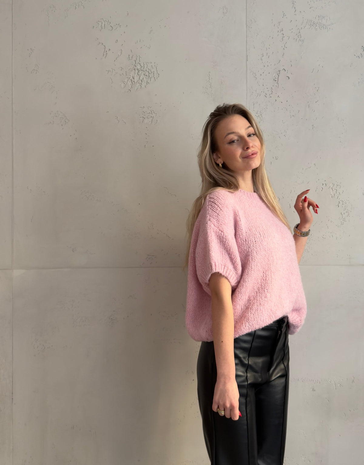 Kurzarm - Pullover aus Grobstrick - Switch - Fashion
