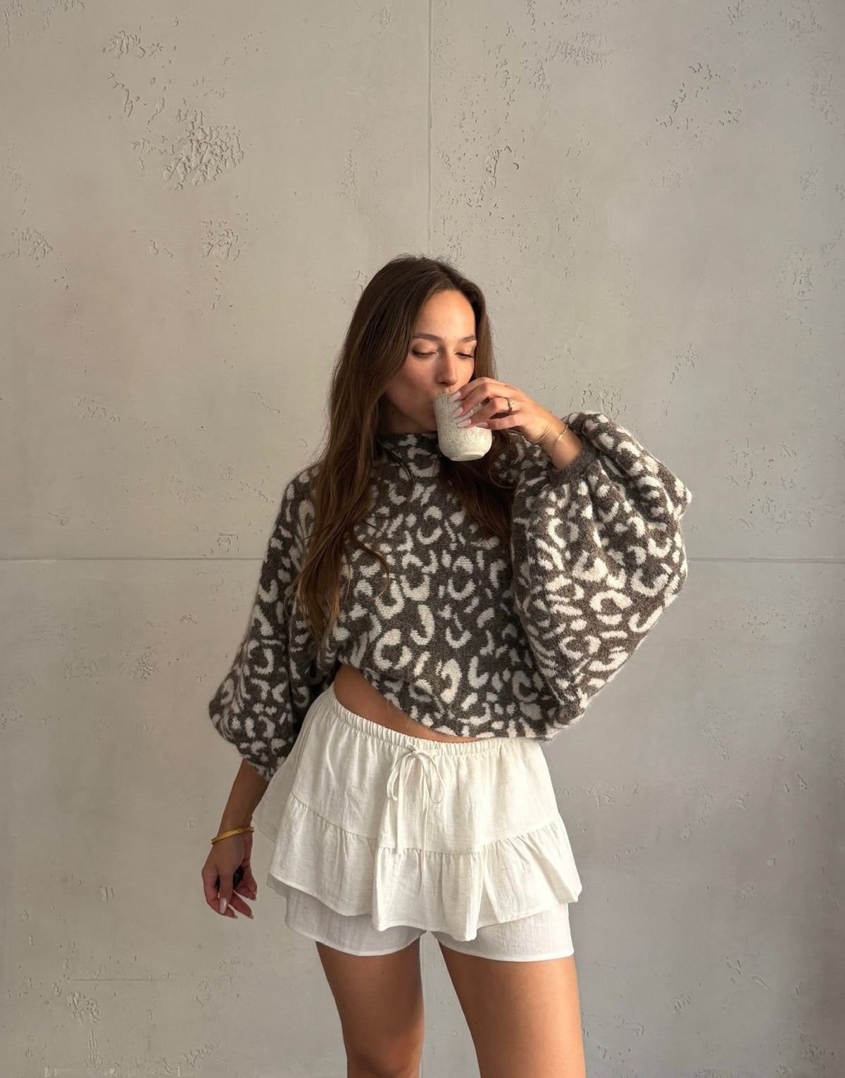 Leo Pullover mit Fledermausärmeln - Switch-Fashion