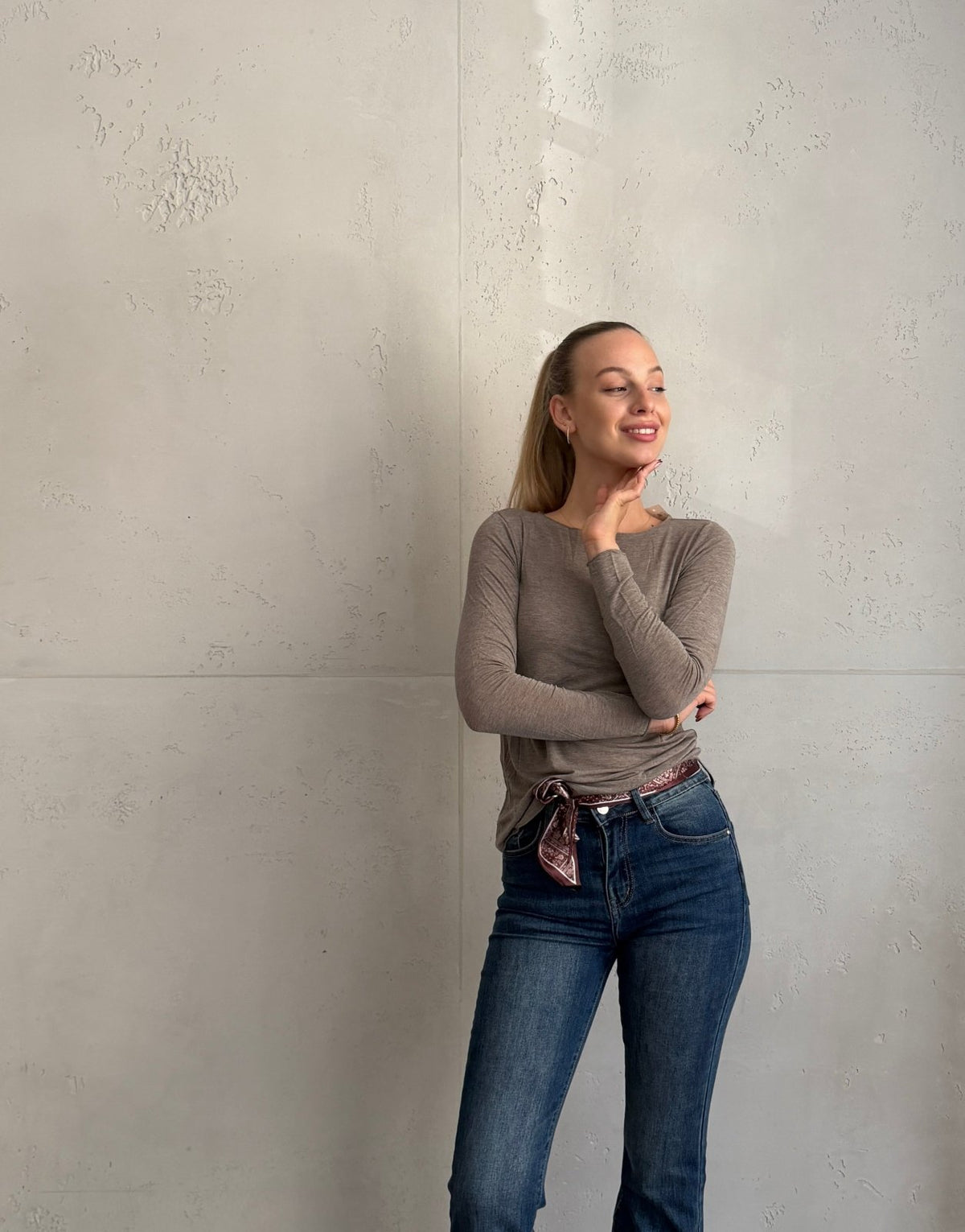Luxury Basic: Longsleeve mit Cashmere-Blend - Switch-Fashion