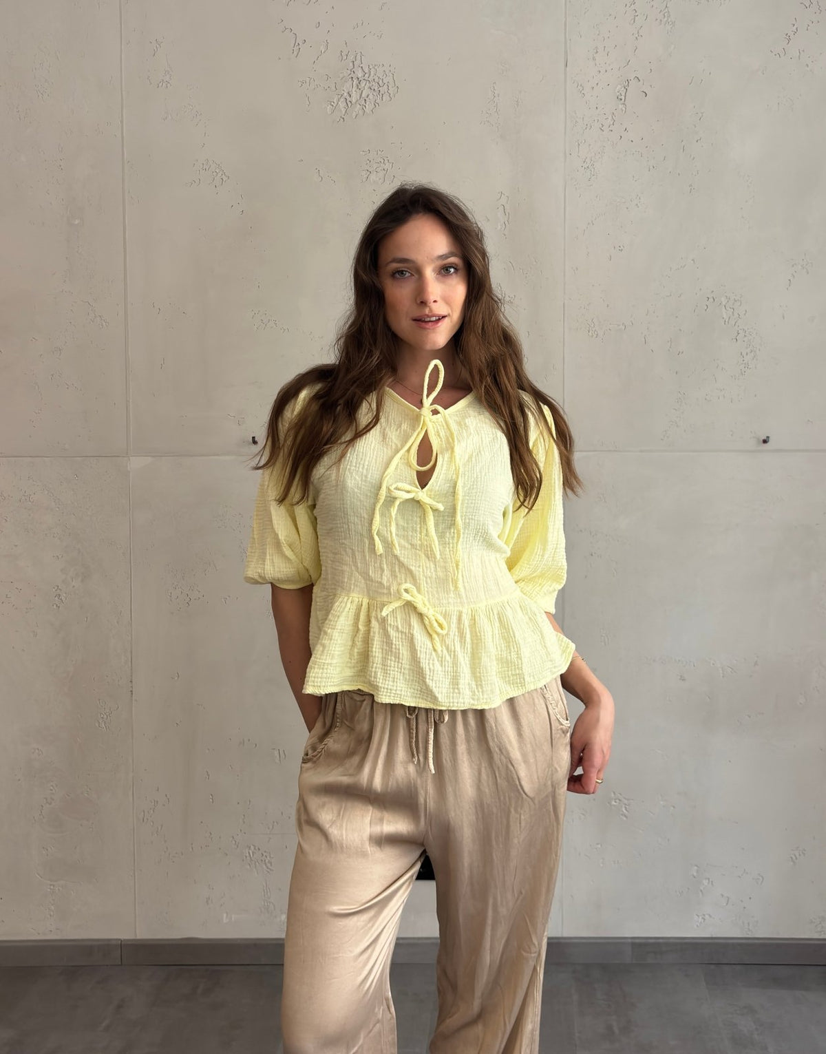 Musselinbluse zum Binden - Switch - Fashion