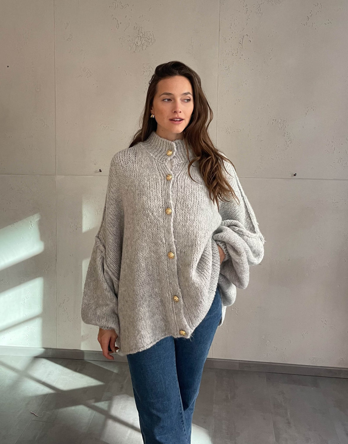 Oversize Strickjacke - Farbwahl