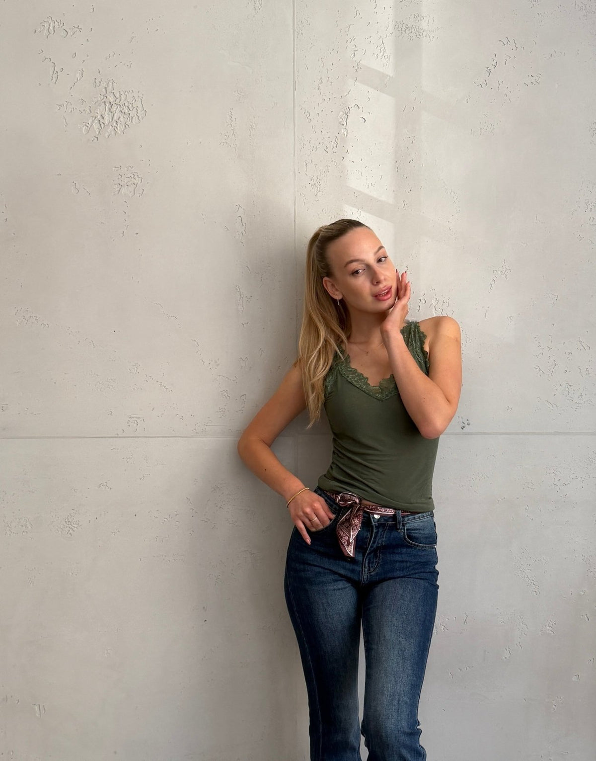 Spitzentop mit Cashmere-Anteil - Switch-Fashion