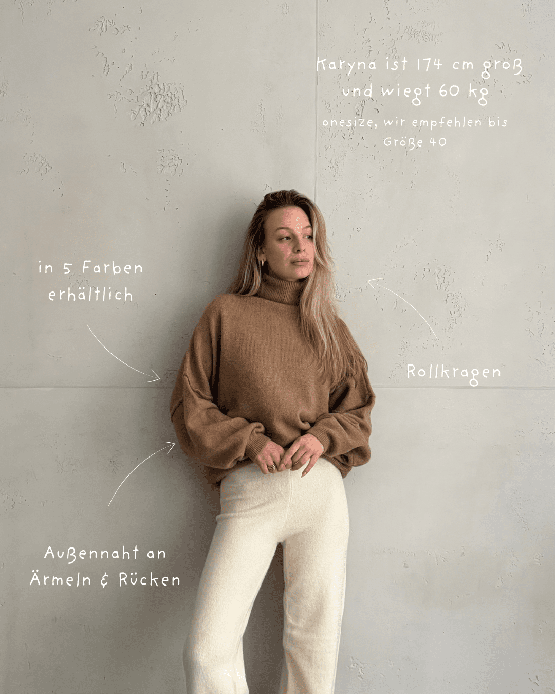 Weicher Switch Rollkragenpullover mit dezenter Außennaht - Switch - Fashion